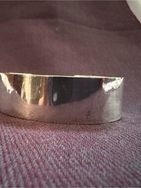 Sterling Silver Cuff Bracelet - Polished Silver Finish